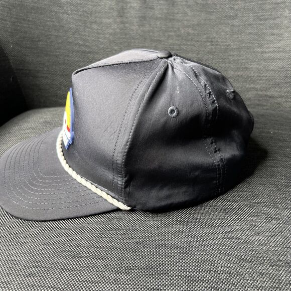 Hari Mari Logo Rope Snapback Dad Hat Cap Men's OSFM Black Nylon Golf - Picture 4 of 12